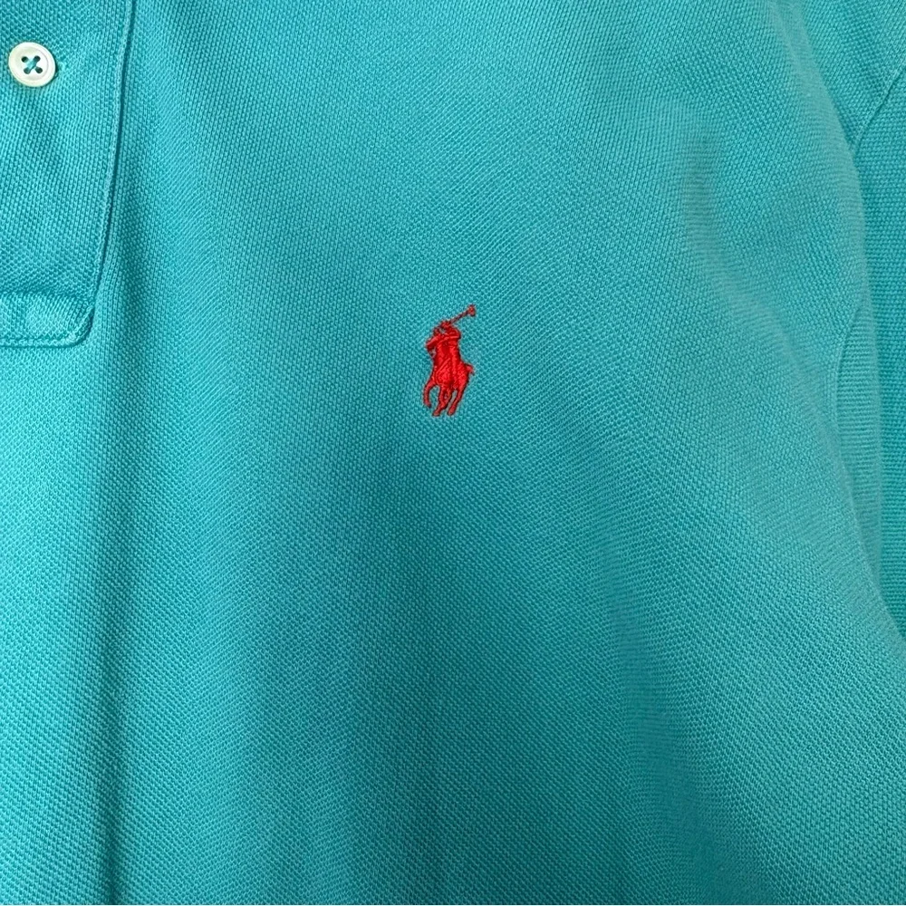 Ralph Lauren Men's Teal Polo Shirt